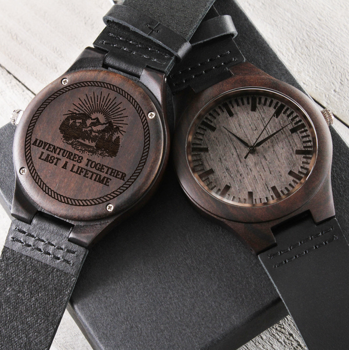 Engraved Wooden Watch