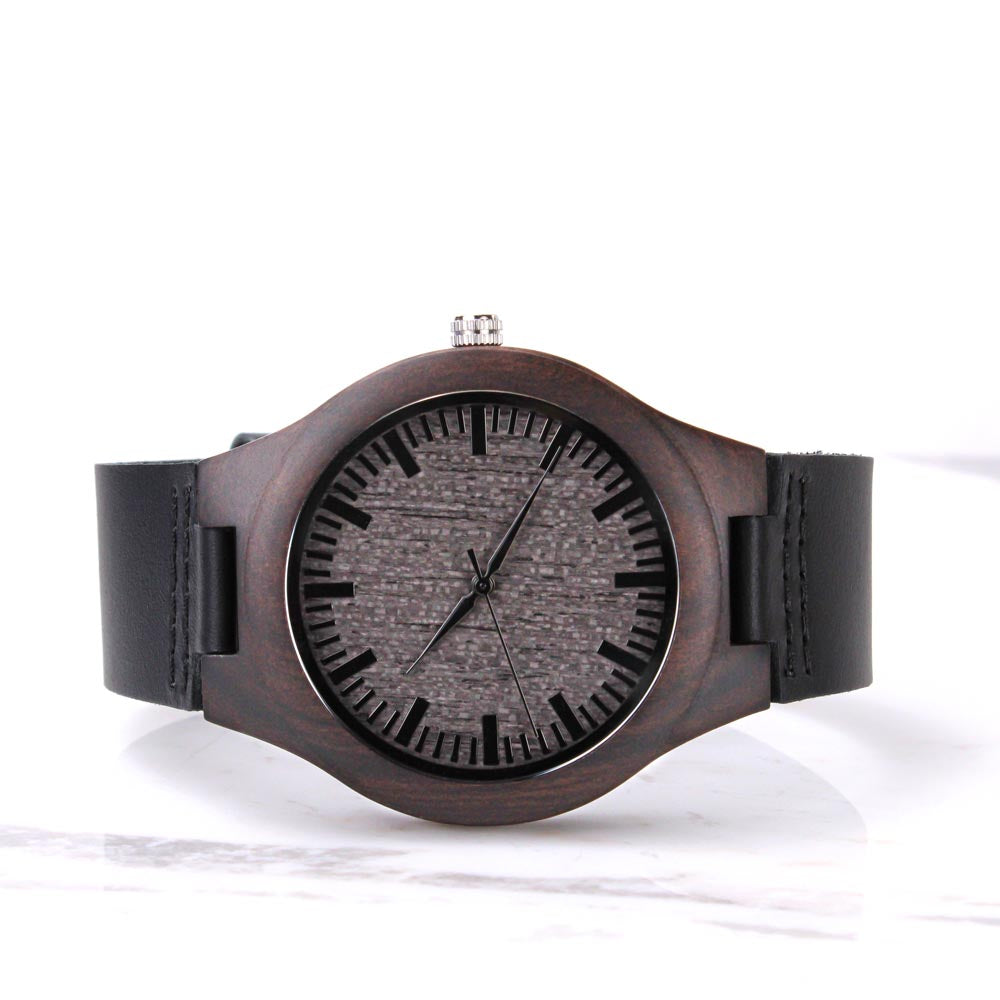 Personalised Engraved Wooden Watch for Men