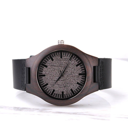 Personalised Engraved Wooden Watch for Men