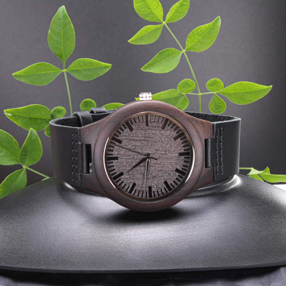 Personalised Engraved Wooden Watch for Men