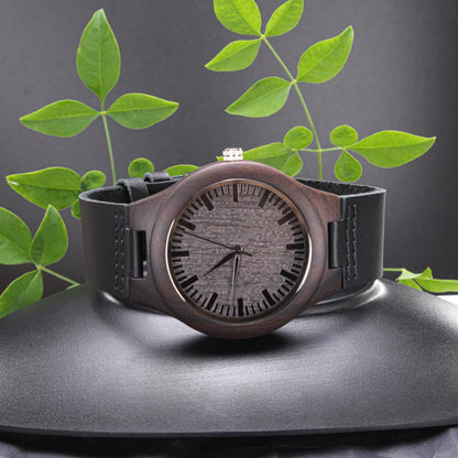 Personalised Engraved Wooden Watch for Men