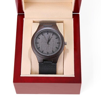 Personalised Engraved Wooden Watch for Men